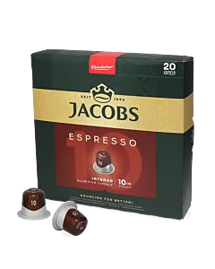 Jacobs Espresso 10 Intenso XL package and capsule for Nespresso&Acirc;&reg;