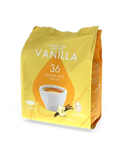 Kaffekapslen Vanilla 36 package and pods for Senseo
