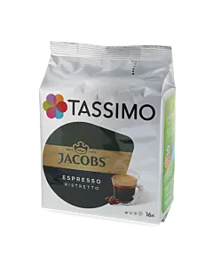Jacobs Espresso Ristretto package and capsule for Tassimo