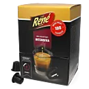 CafÃ© RenÃ© Intensiva Big Pack package and capsule for NespressoÂ®