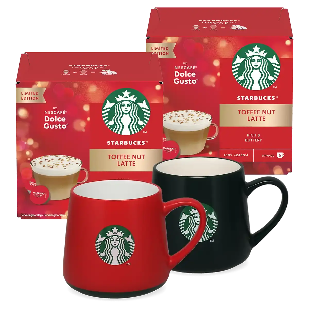 Пакет Toffee Nut Latte + 2 чаши